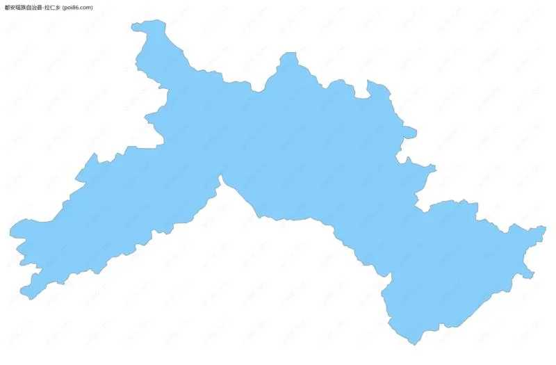 拉仁乡边界地图