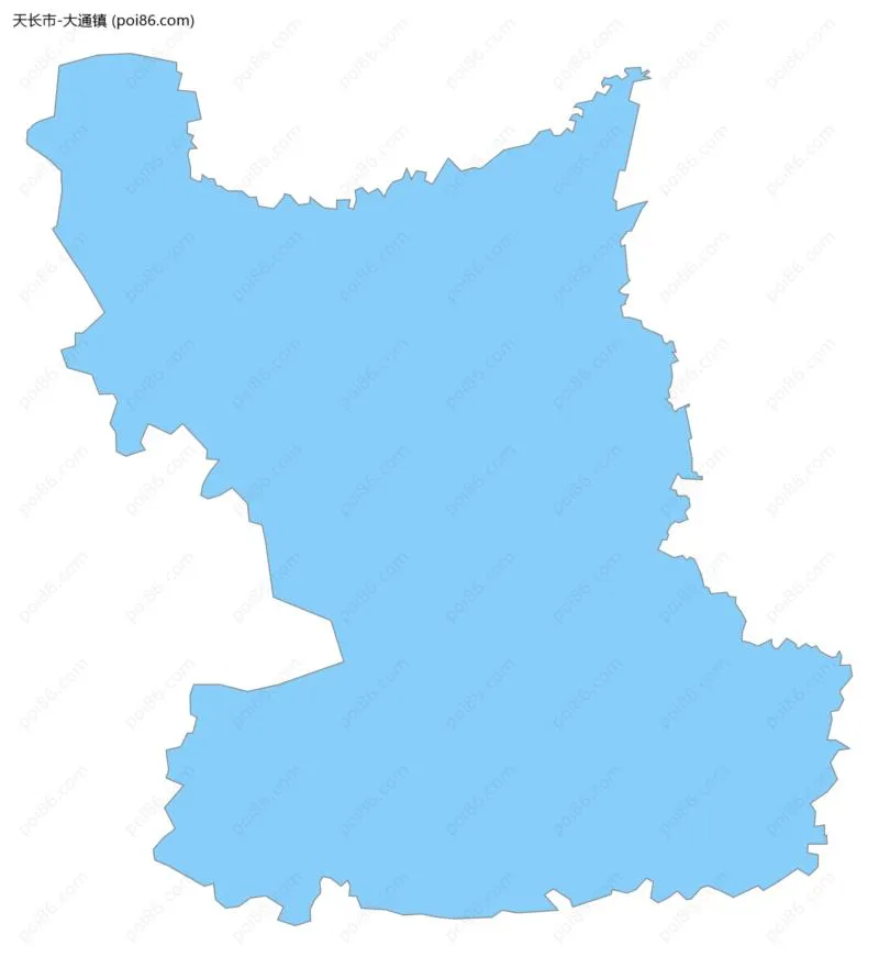 大通镇边界地图