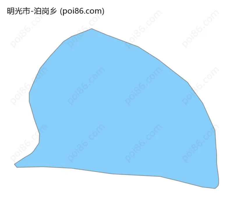 泊岗乡边界地图