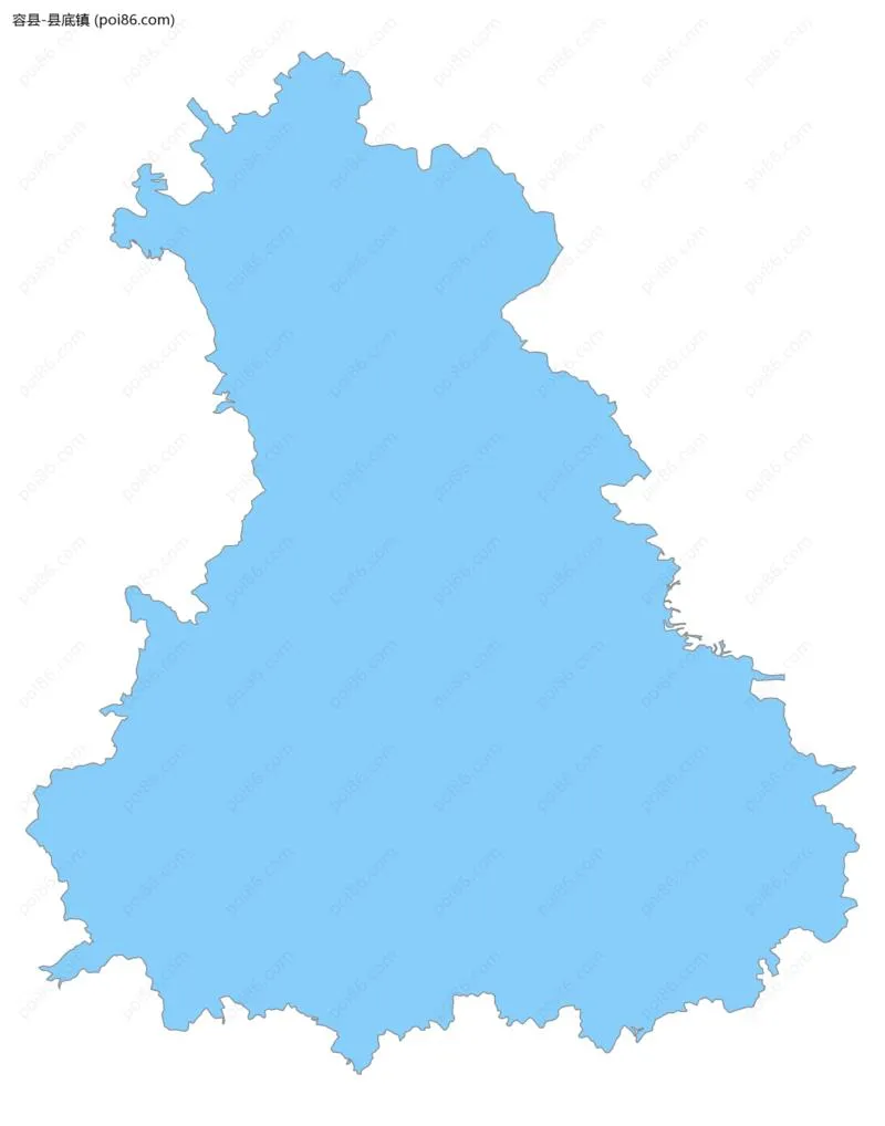 县底镇边界地图