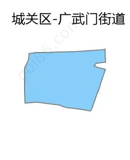 广武门街道边界地图