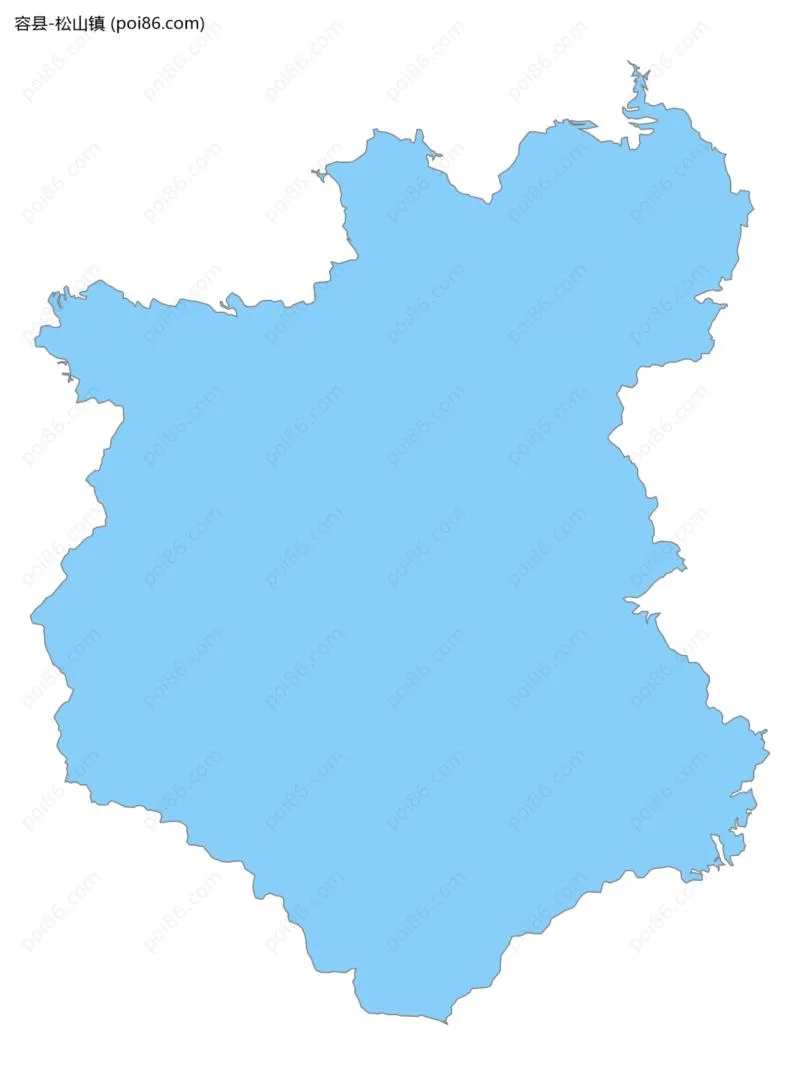 松山镇边界地图