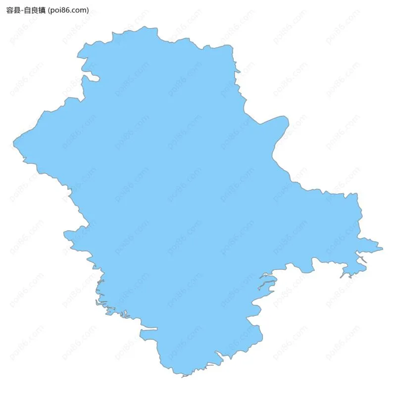 自良镇边界地图