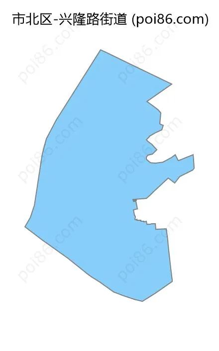 兴隆路街道边界地图