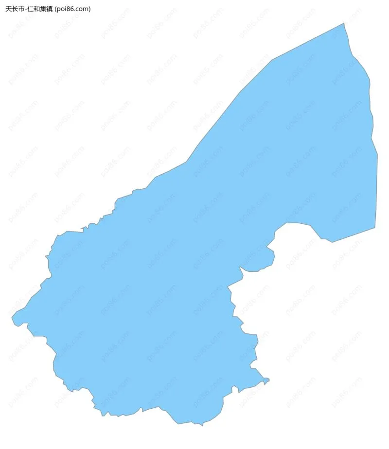 仁和集镇边界地图