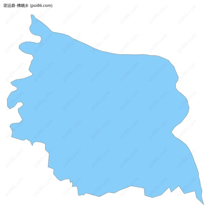 拂晓乡边界地图