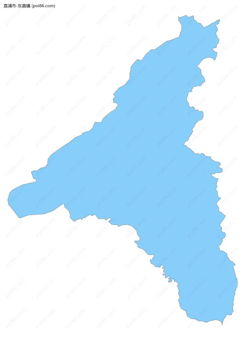 东昌镇边界地图