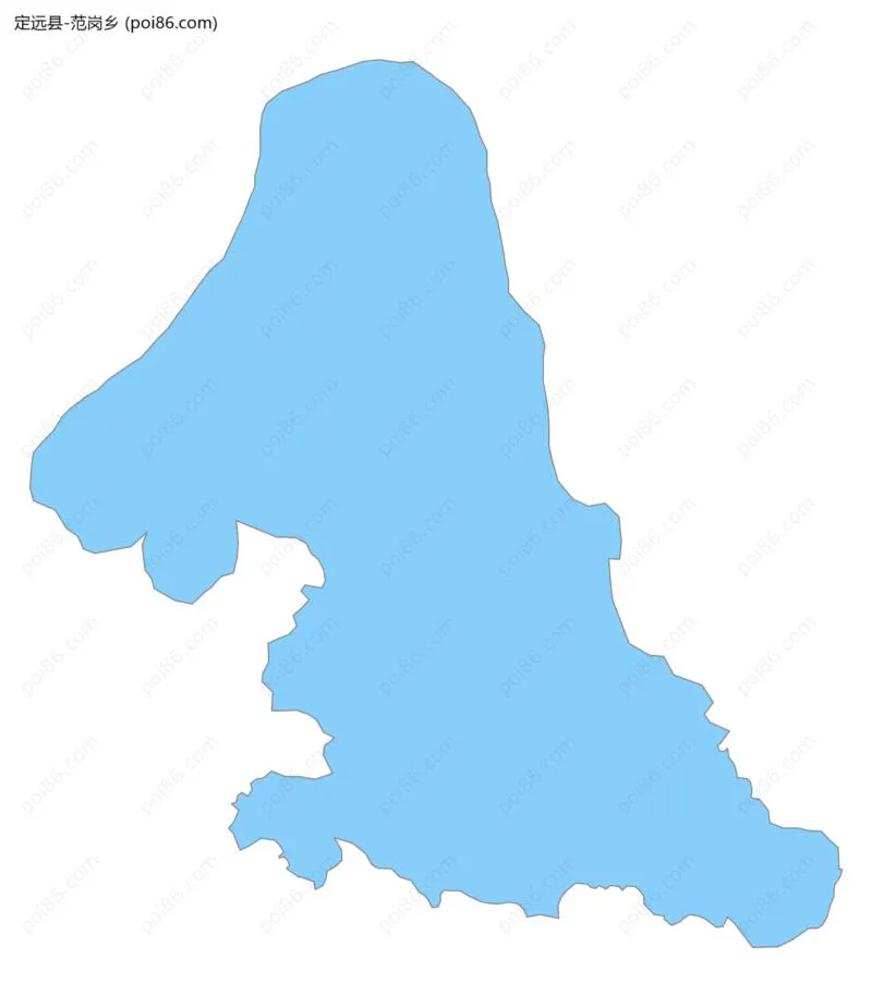 范岗乡边界地图