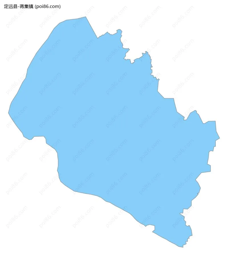 蒋集镇边界地图