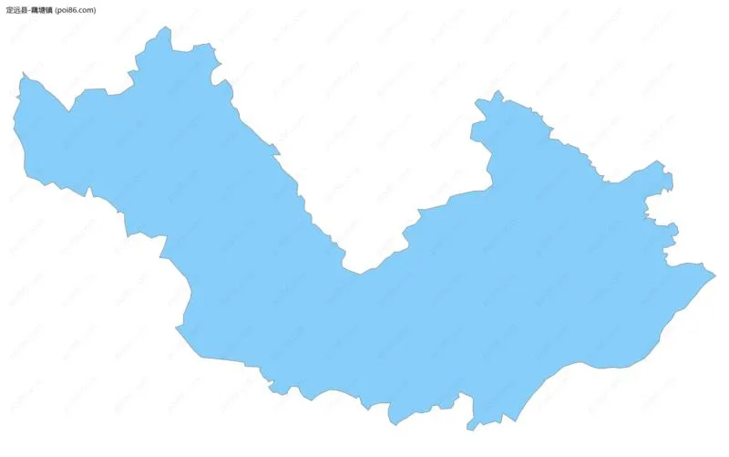 藕塘镇边界地图