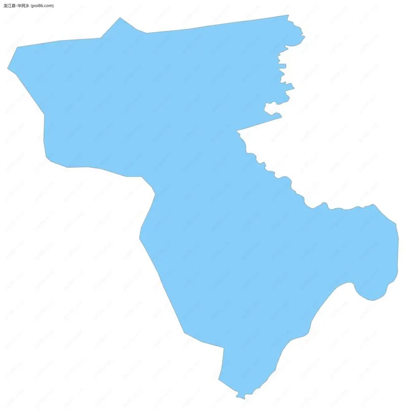 华民乡边界地图