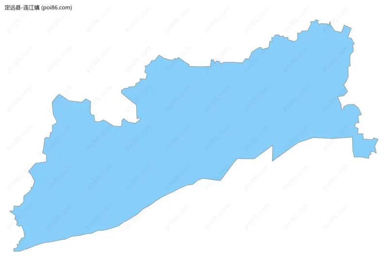 连江镇边界地图