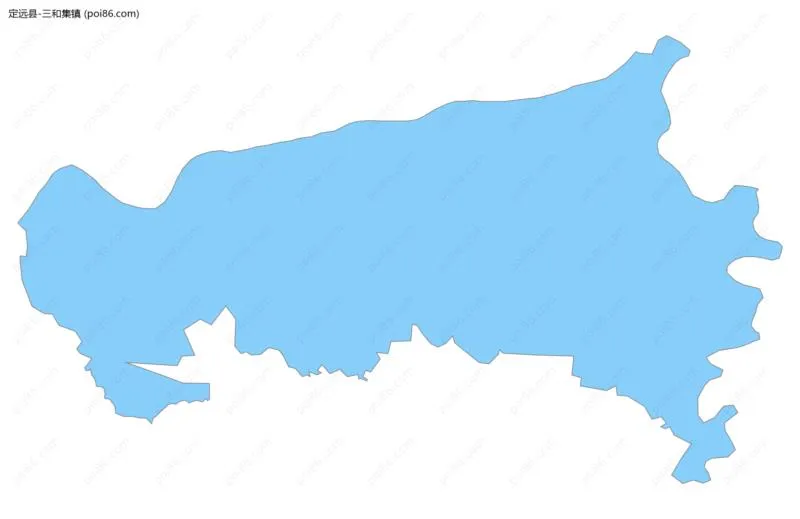 三和集镇边界地图