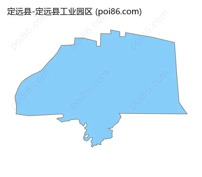 定远县工业园区边界地图