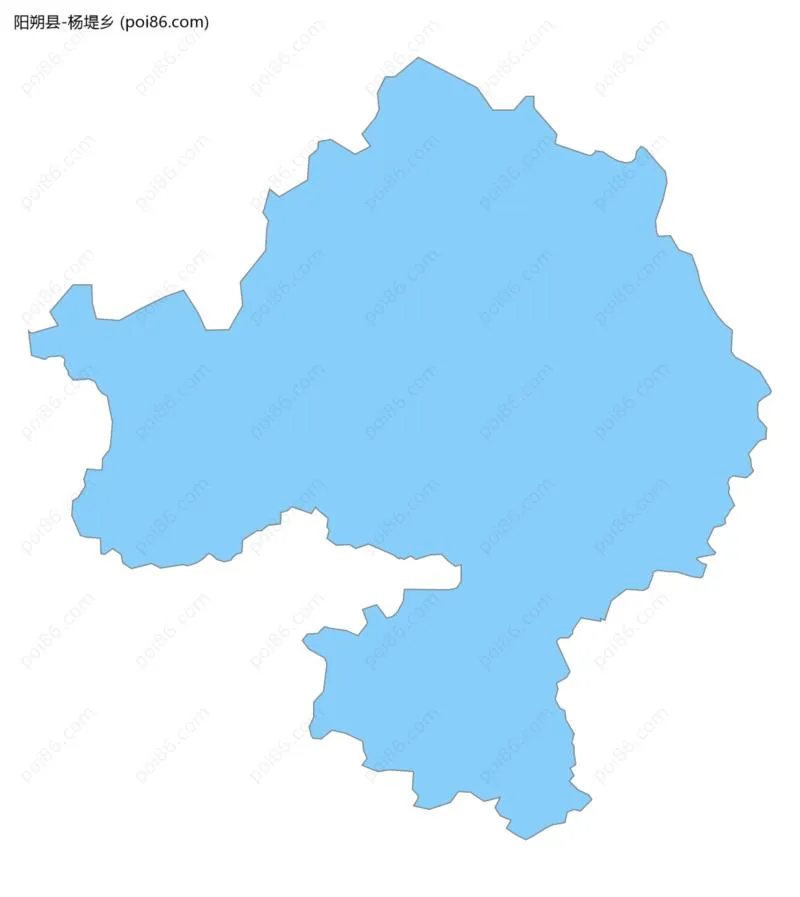 杨堤乡边界地图