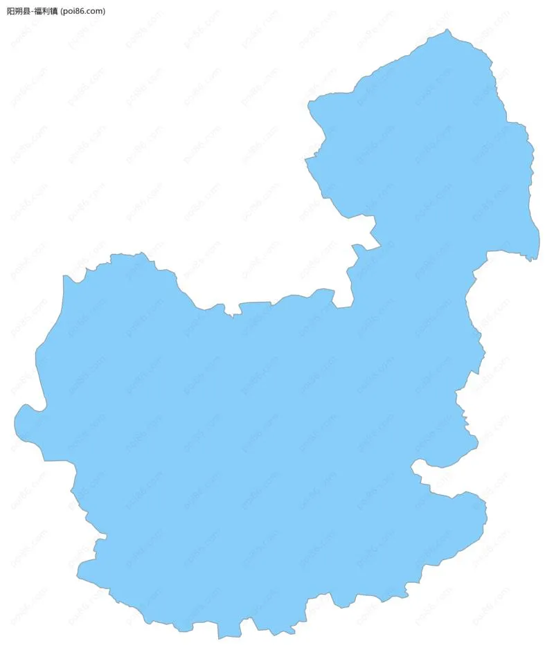 福利镇边界地图