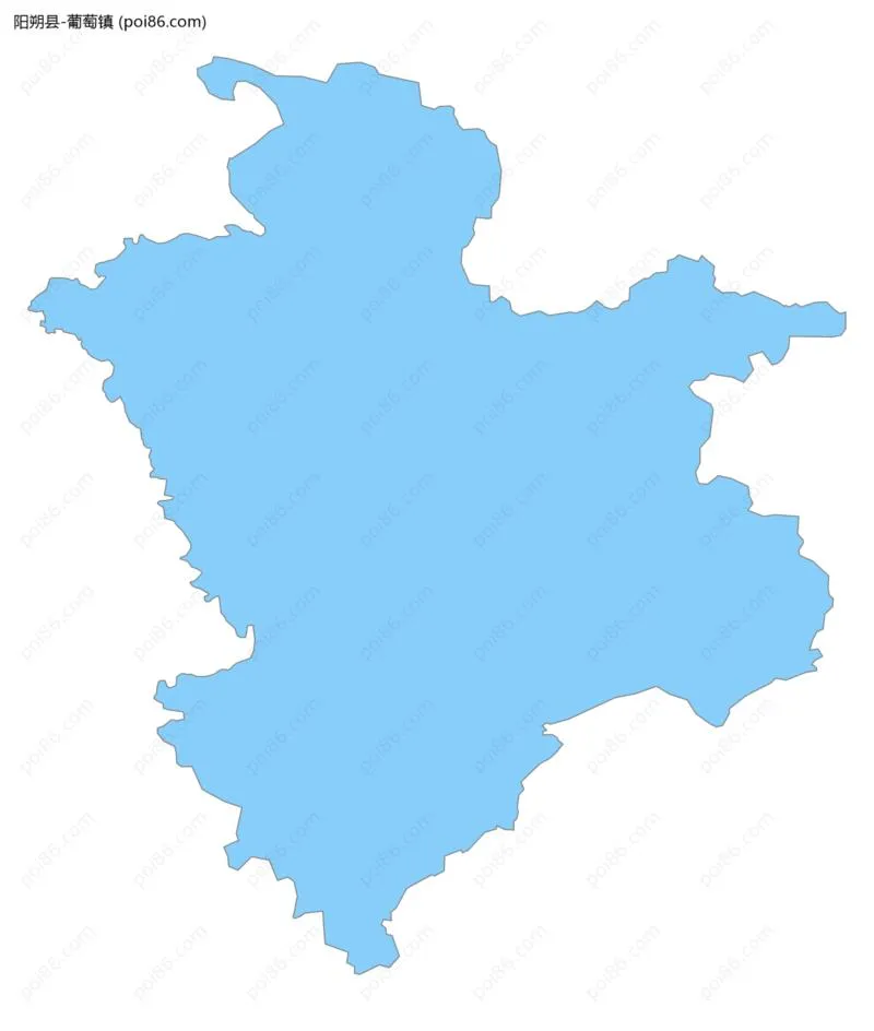 葡萄镇边界地图