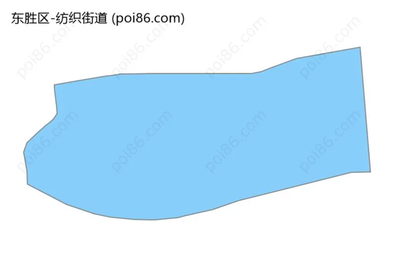 纺织街道边界地图