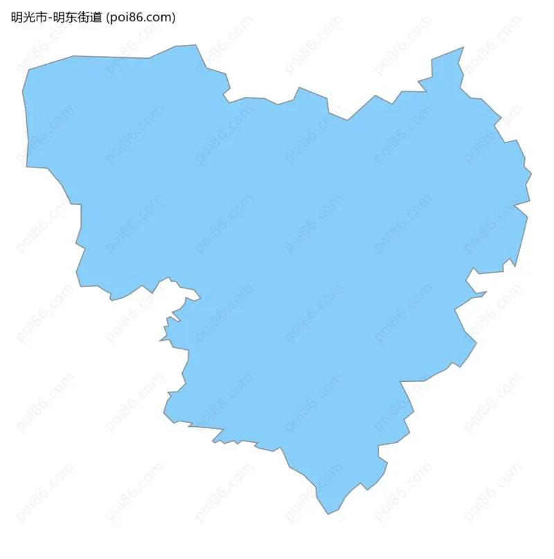 明东街道边界地图