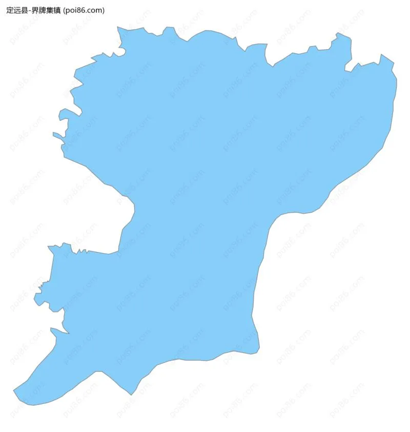 界牌集镇边界地图