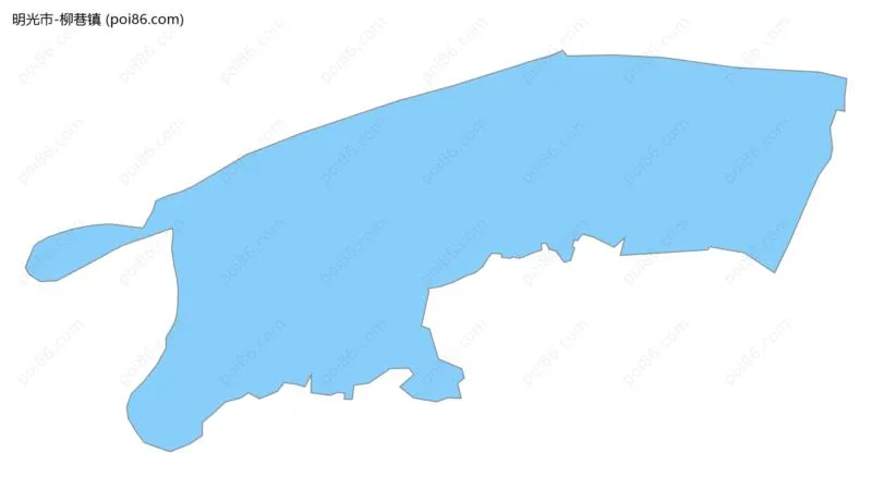 柳巷镇边界地图