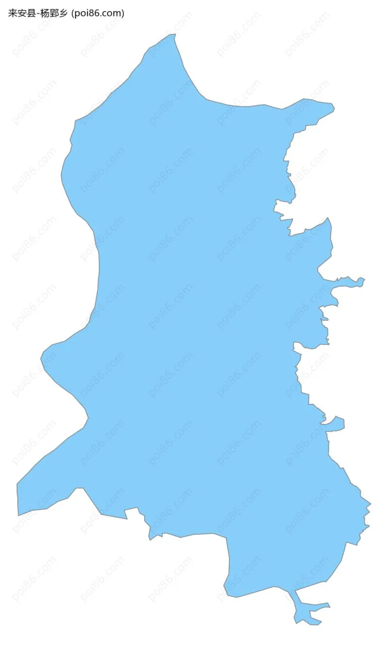 杨郢乡边界地图