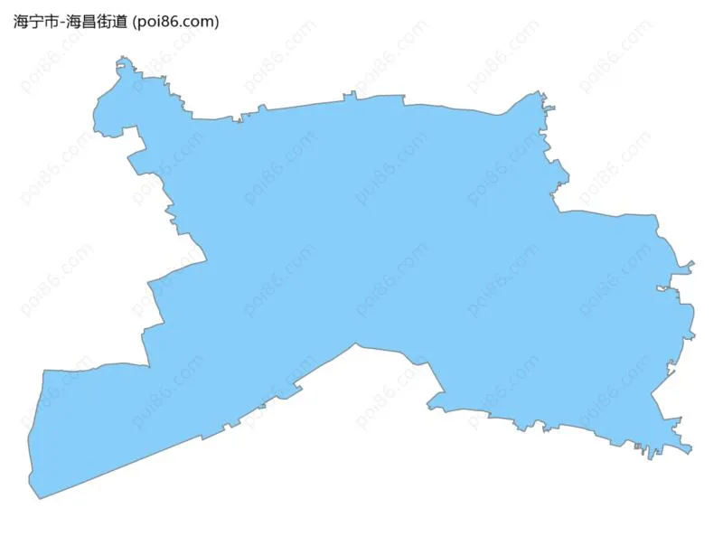 海昌街道边界地图