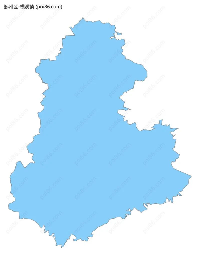 横溪镇边界地图