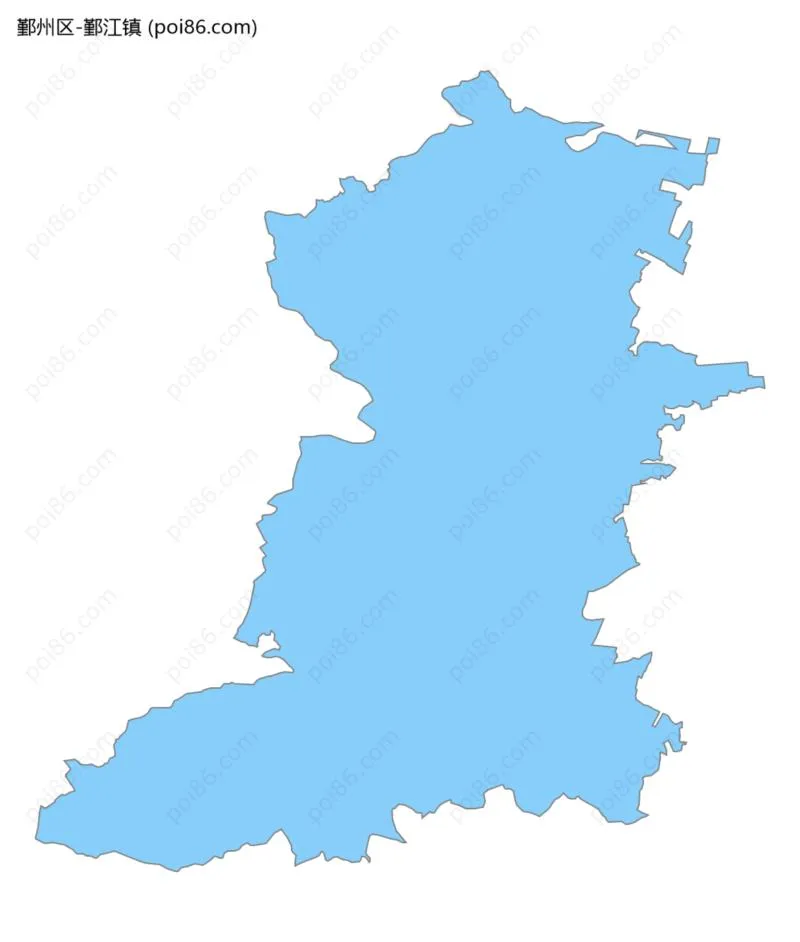 鄞江镇边界地图
