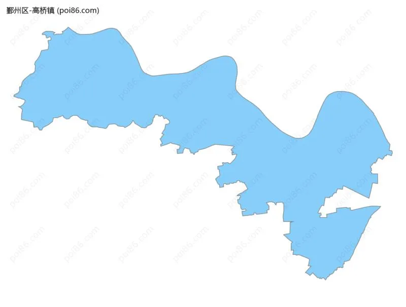高桥镇边界地图