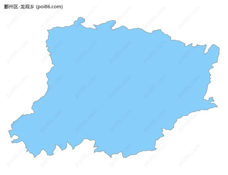 龙观乡边界地图