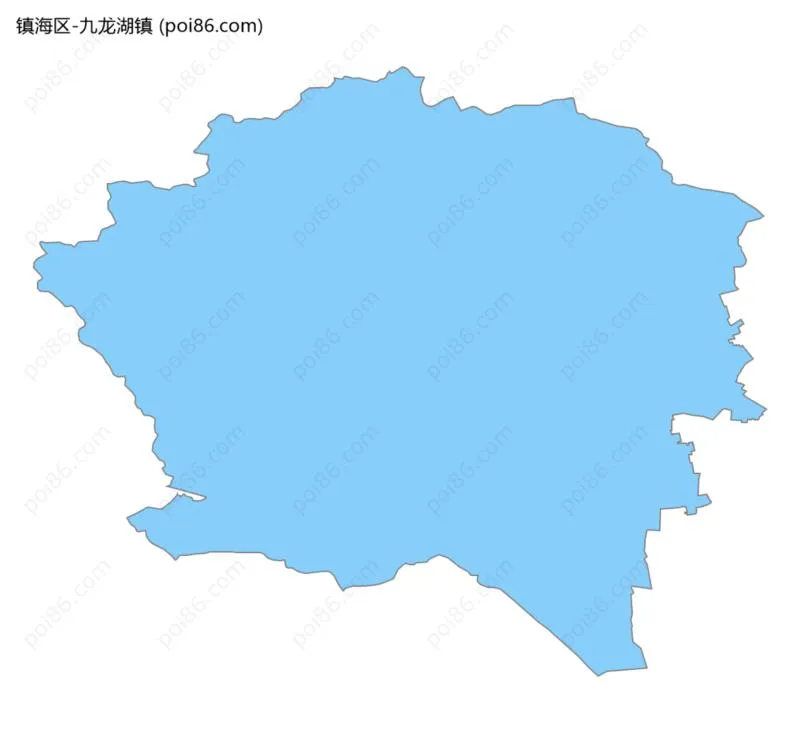 九龙湖镇边界地图