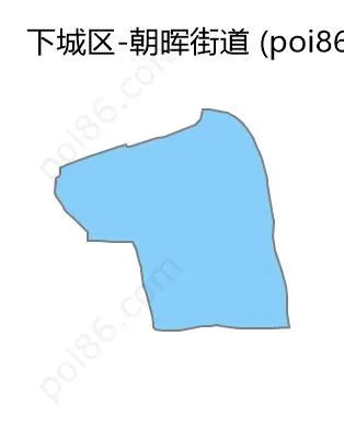 朝晖街道边界地图