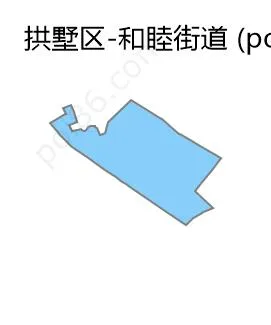 和睦街道边界地图