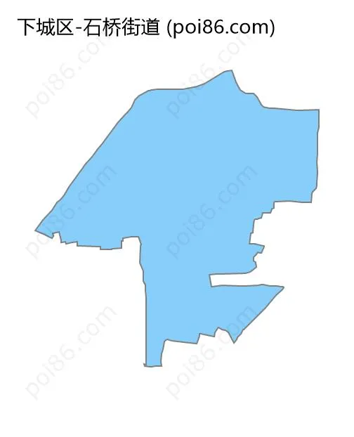 石桥街道边界地图