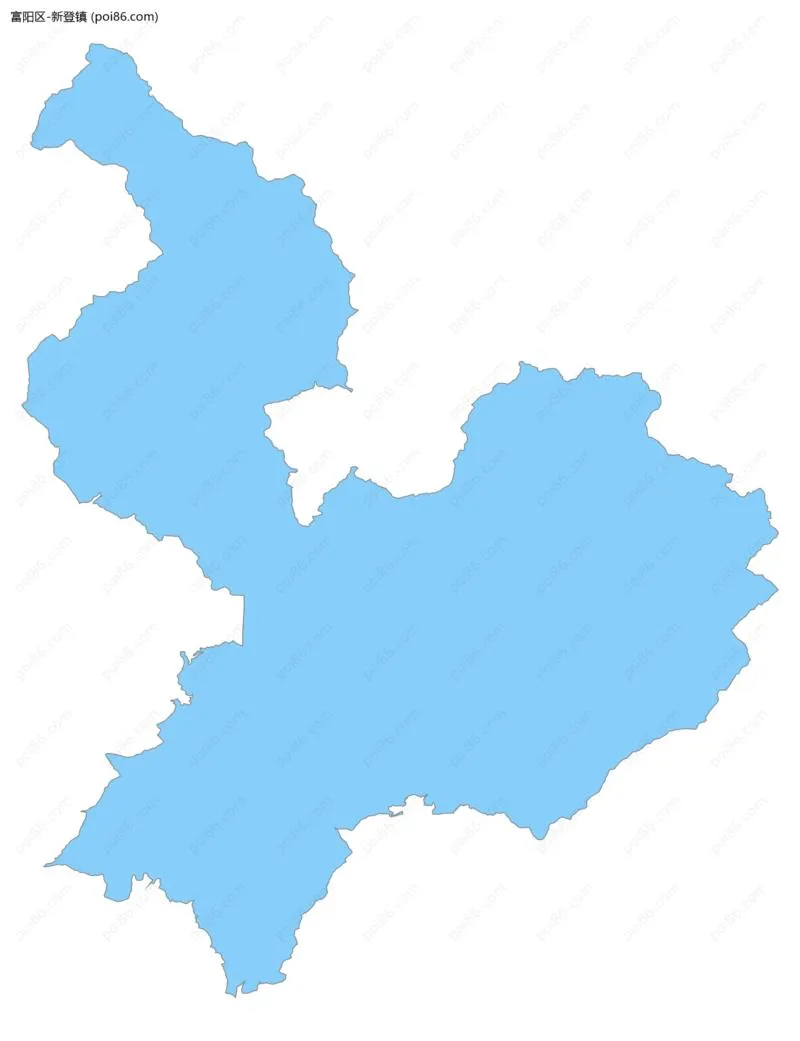 新登镇边界地图
