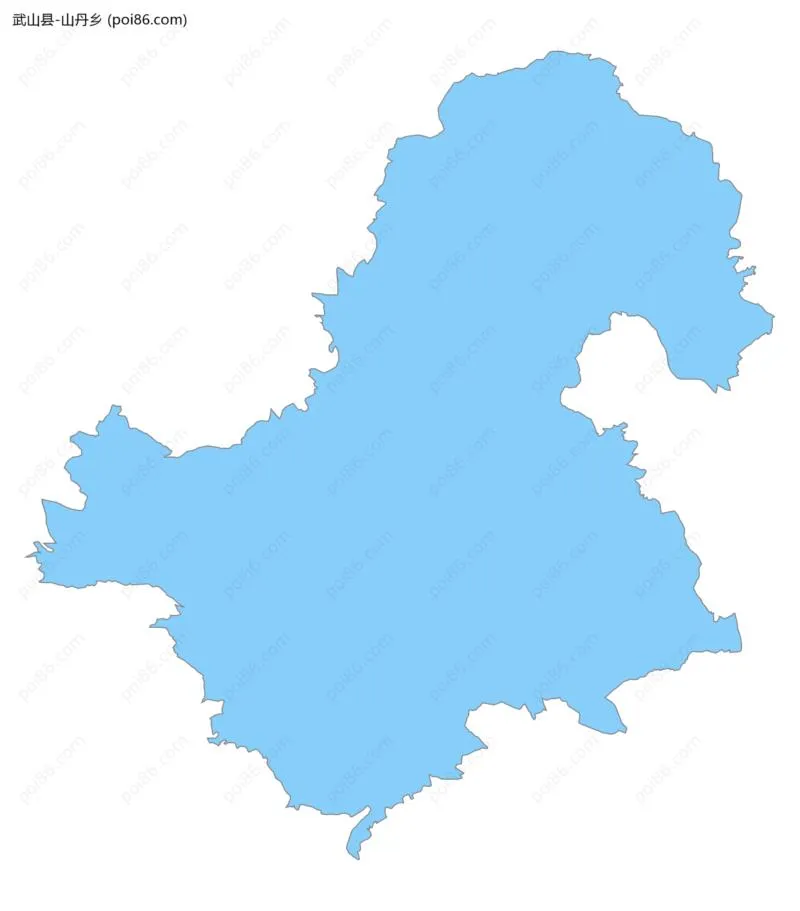 山丹乡边界地图