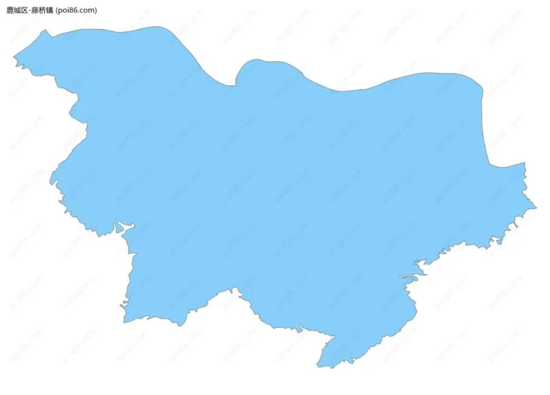藤桥镇边界地图