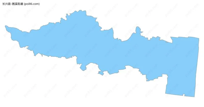 画溪街道边界地图