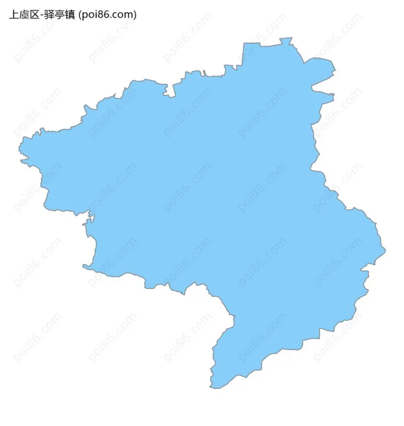 驿亭镇边界地图