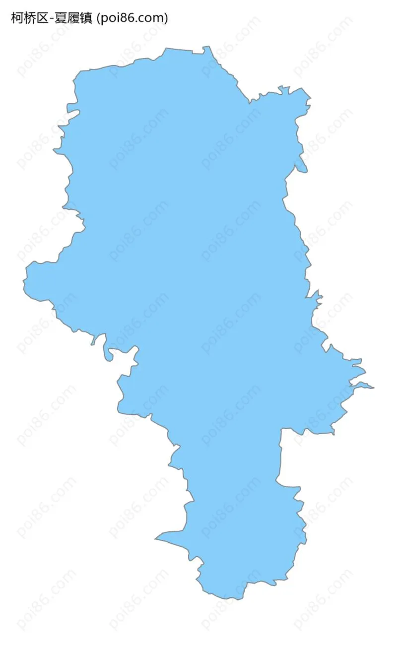 夏履镇边界地图
