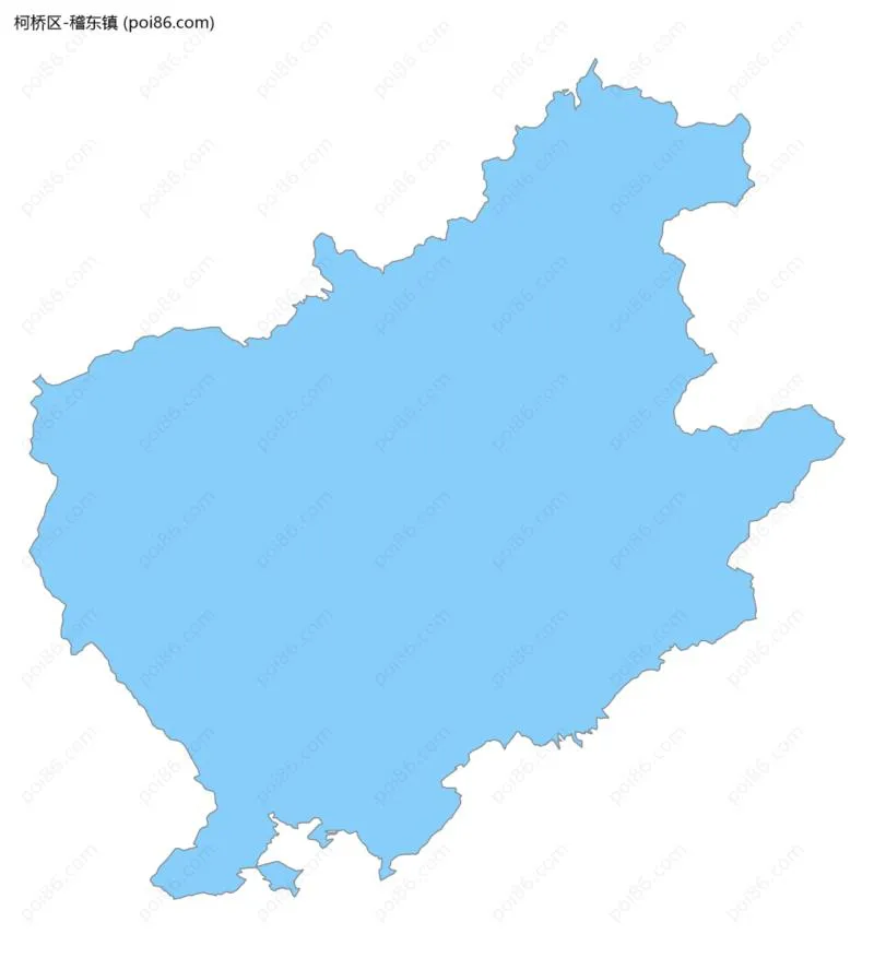 稽东镇边界地图