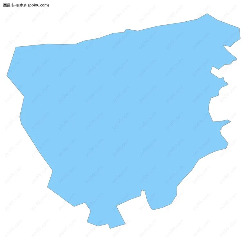 响水乡边界地图