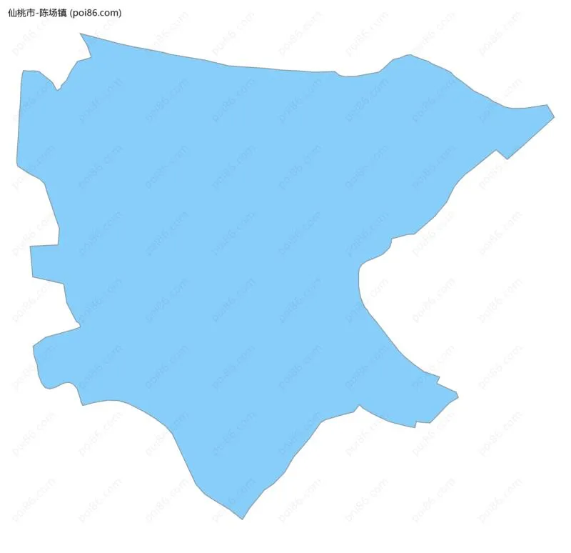 陈场镇边界地图