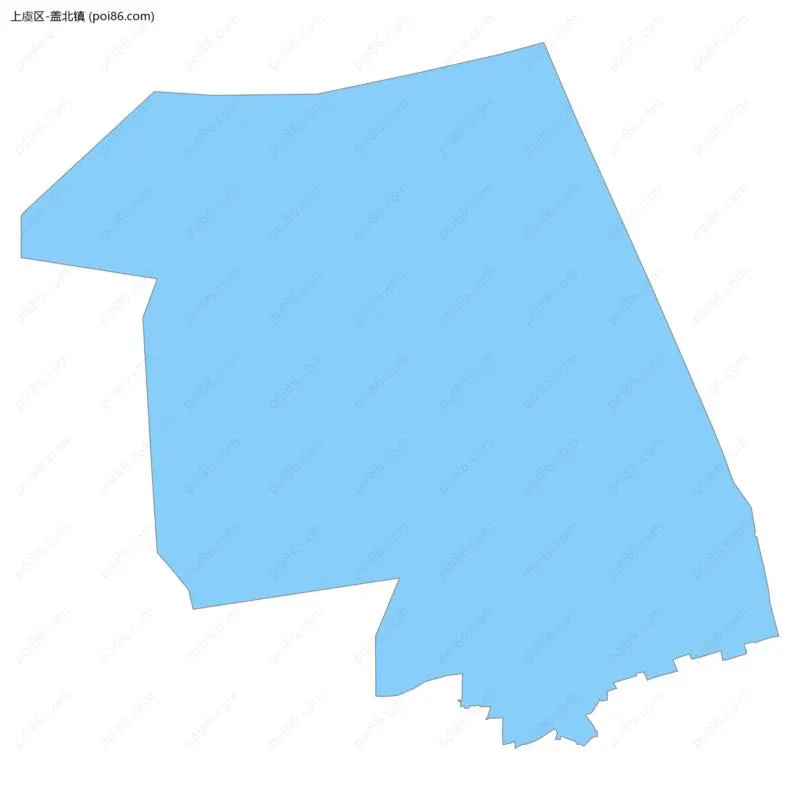 盖北镇边界地图