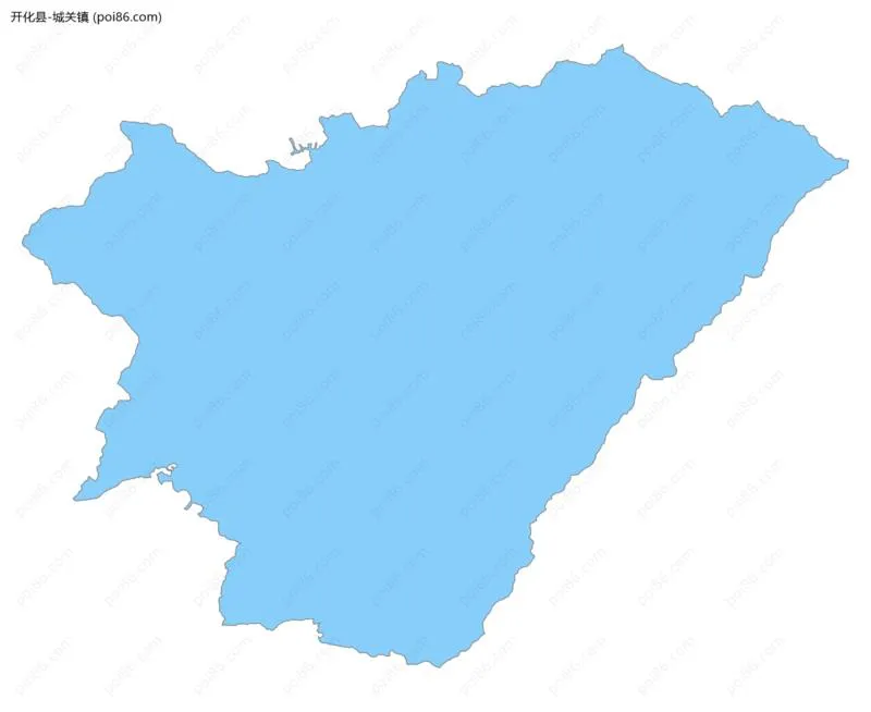 城关镇边界地图