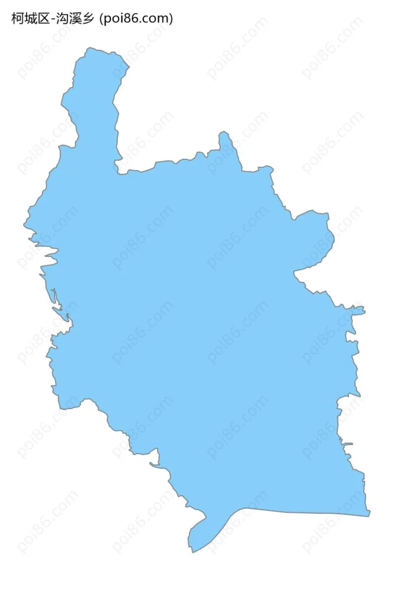 沟溪乡边界地图