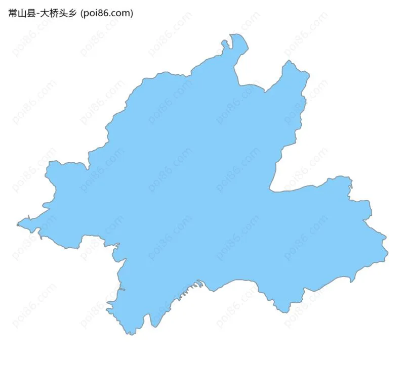 大桥头乡边界地图