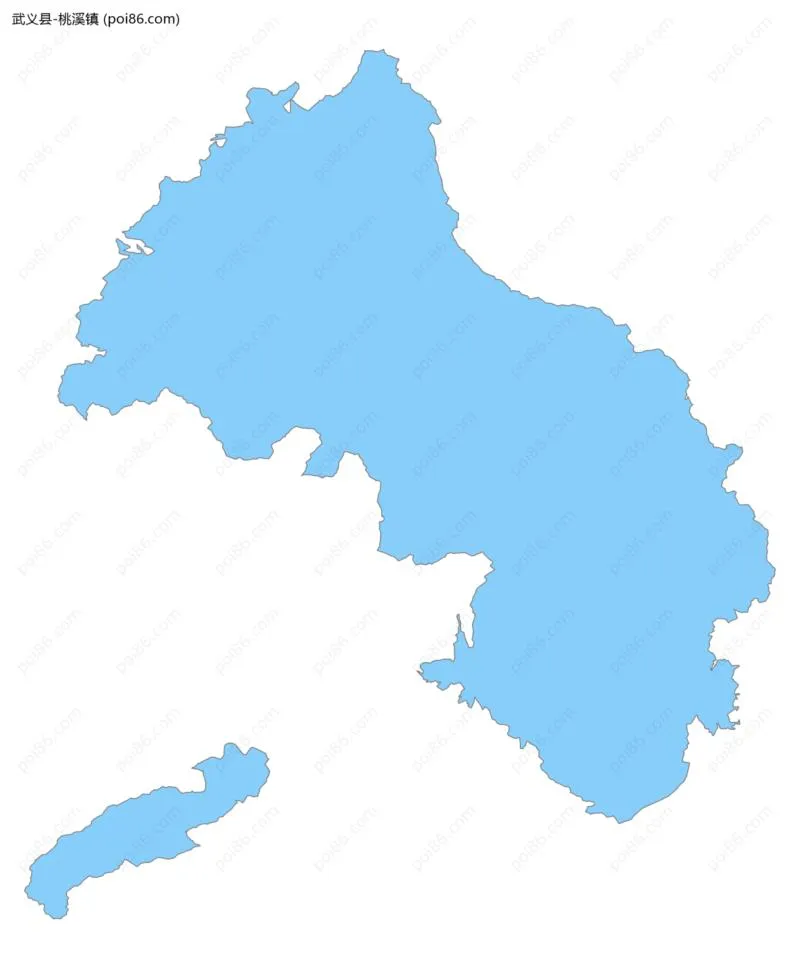 桃溪镇边界地图