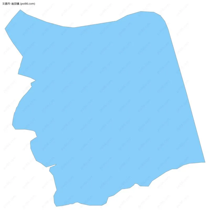 翁田镇边界地图